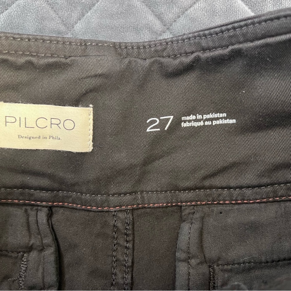 Anthropologie Pilcro Wide Leg Flared Pant Women’s Size 27 Black High Rise CL - Picture 9 of 12
